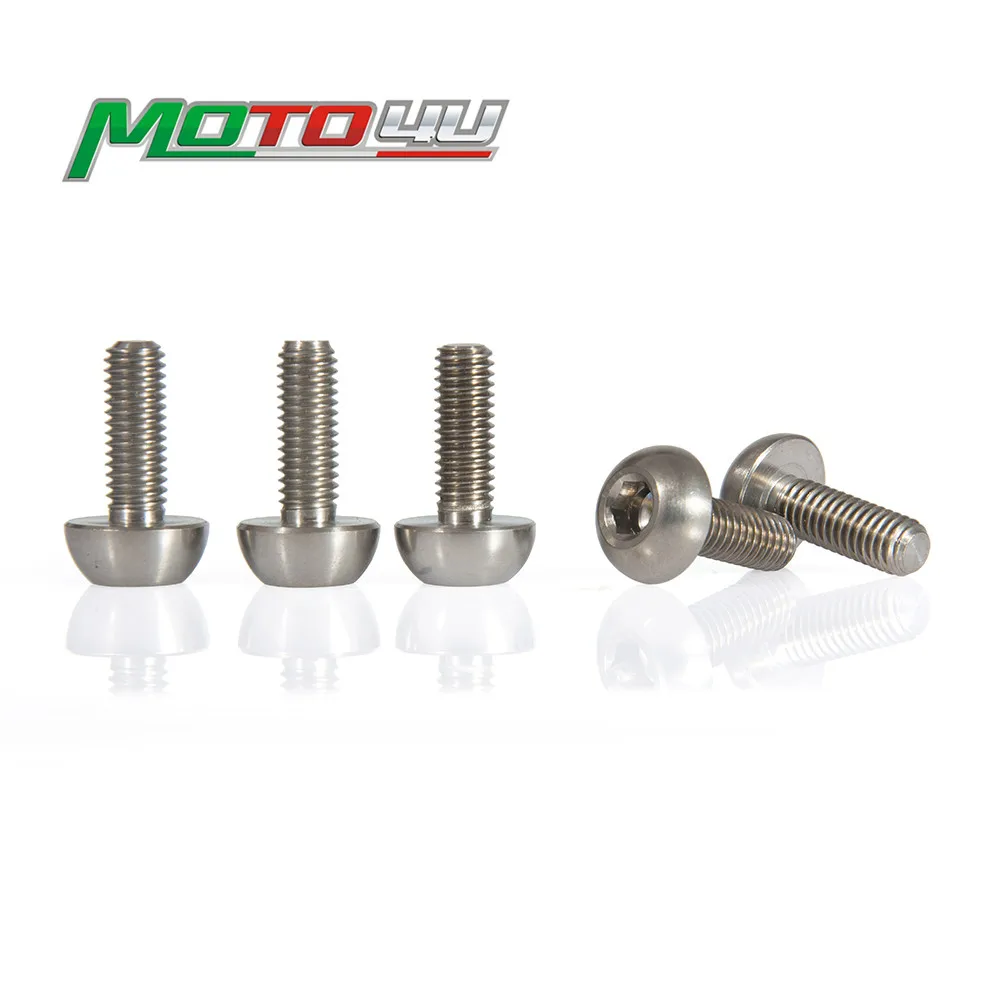 M8 Hex Head Titanium Bolt Screw Titanium Fastener Motorcycle parts M8*20MM T40 For Superbike 848, 1198, 1198S, Hypermotard