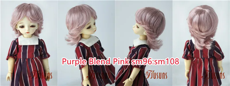 Doll Wigs JD075 1/6 1/8 1/4 1/3 Short Boyish Cupid Curls Synthetic Mohair BJD Wigs 5-6' 6-7' 7-8' 8-9' OB11 YOSD Doll Hair
