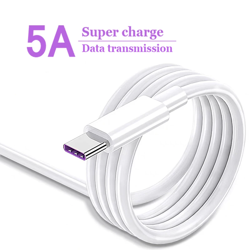 5A Super Charger Cable 0.25m 100m For Huawei P30 P20 P10 Pro Lite p9 plus Honor V20 V10 V9 Mate 30 20 10