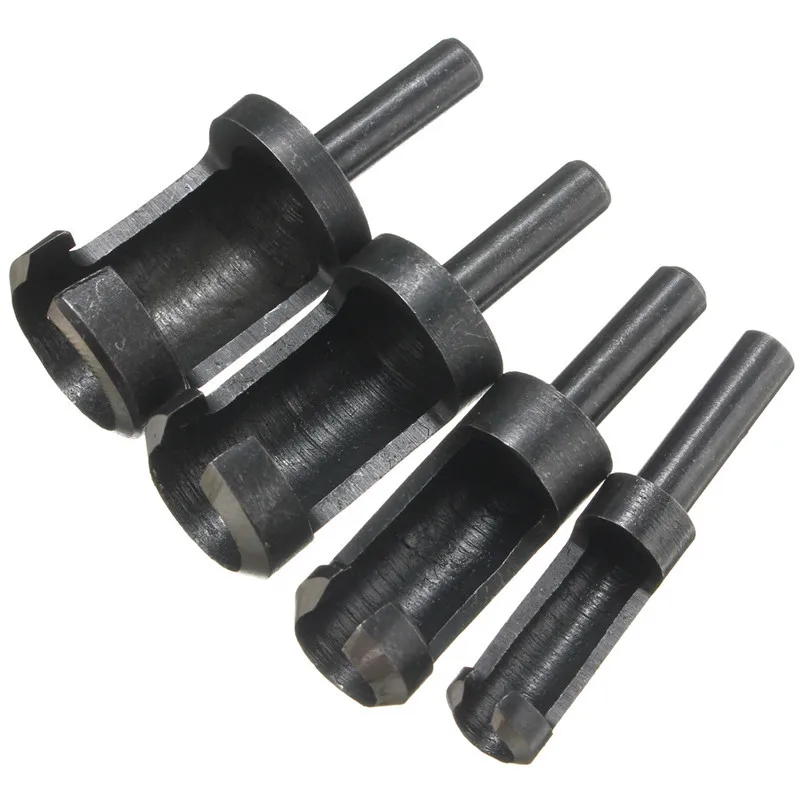 XNEMON ใหม่ 4 ชิ้น/เซ็ต Wood Plug Hole เจาะไม้ 6mm 10mm 13mm 16mm CUTTER Bit ชุด Dowel Maker ตัด Carpenter