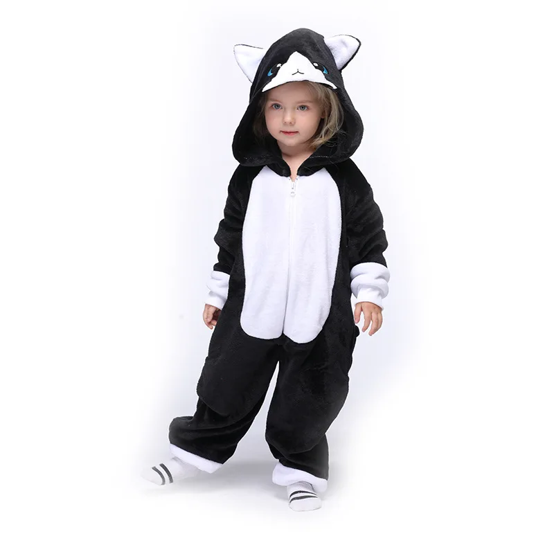 New Style Kids Unicorn Kigurumi Pajamas Boy Girl Sleepwear Pyjama Onesie Funny Child Onepiece Halloween Animal Cosplay Costume