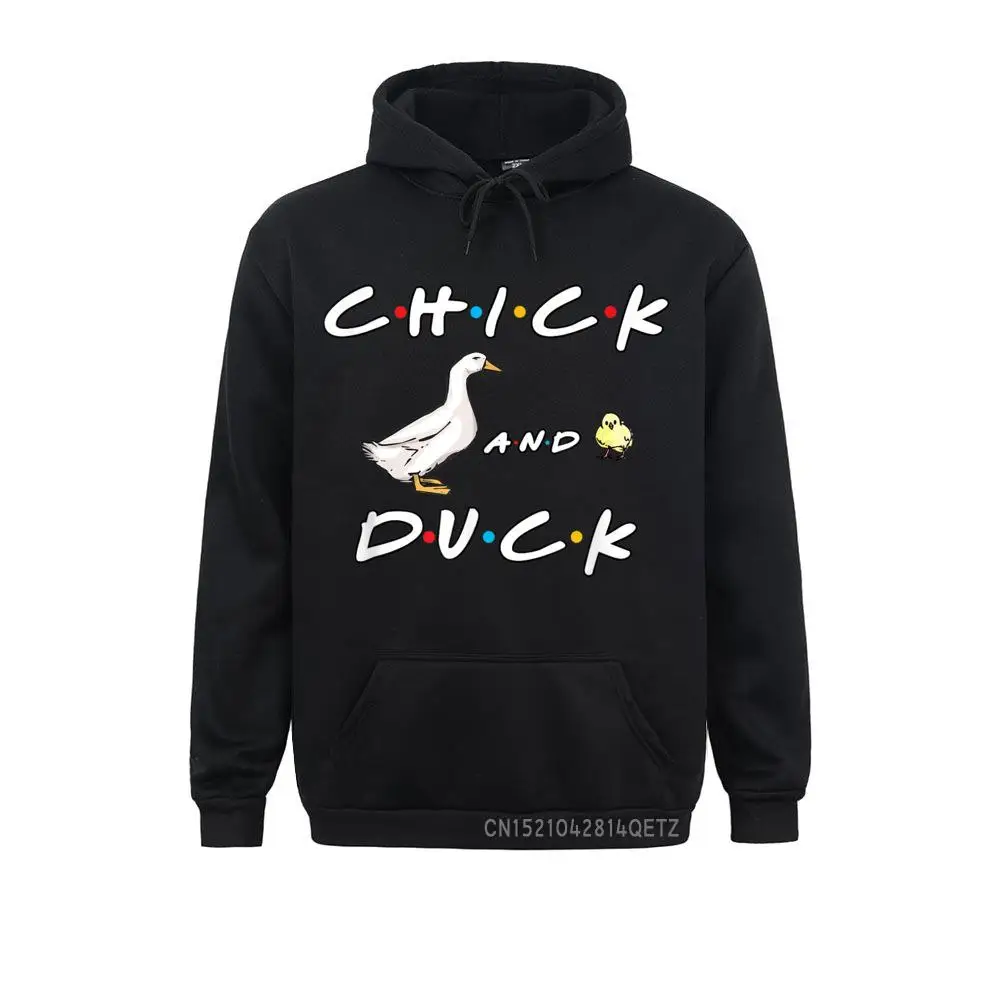 Chick And Duck Funny Quote Chic Sweatshirts Leisure Long Sleeve New Design Hoodies Geek Hoods For Men Women Autumn