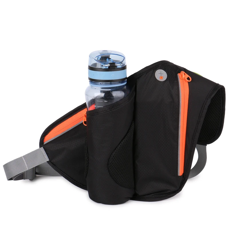Outdoor Sport Waist Bag Single Bottle Pocket Running Phone Bag with Water Bottle Sport Bags with Headset Hole Protection