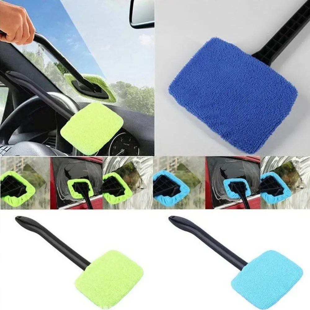 New Car Mop Cleaning Windows Windshield Fog Cleaning Tool Brush Washing Rag Wipe Duster Home Office Auto Windows Glass Cloth