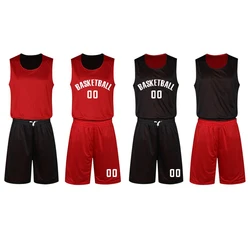 22 Styles Men's Double-sided Basketball Jerseys Custom LOGO Sleeveless Autumn Winter College Students Team Uniforms Fast Dry