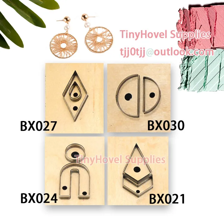 The Circle Earrings Cutting Dies Wooden Die Cut Scrapbooking for Leather, Suit for Common Leather Cutting, Big Shot Machine