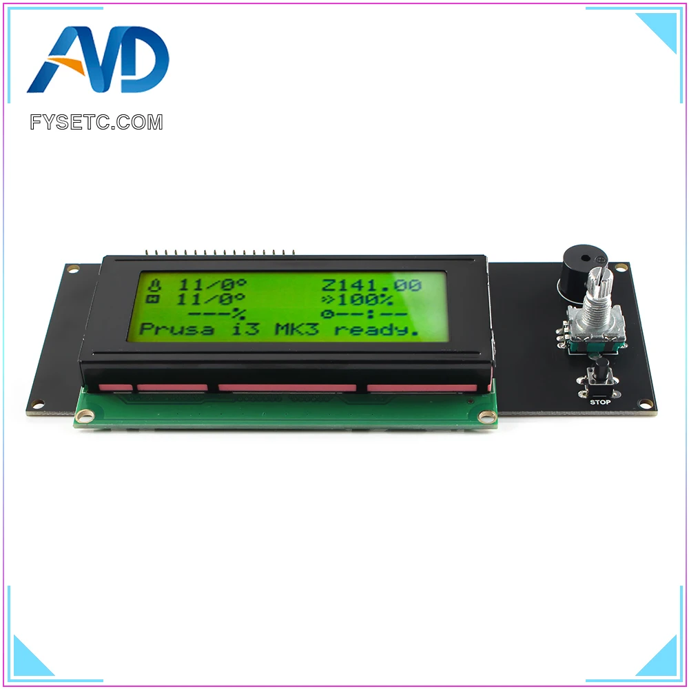 Impressora 3d 2004 controlador lcd com slot para cartão sd para rampas 1.4-display