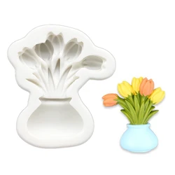 Tulip Silicone Sugarcraft Mold Cupcake Chocolate Baking Mold Fondant Cake Decorating Tools