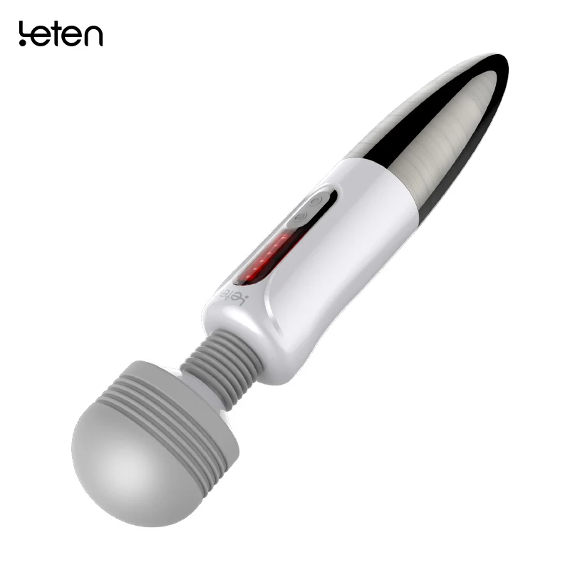 Leten Powerful Vibrator Sex Toys for Woman Huge Head Magic Wand Massager Rechargeable AV Vibrator Stimulate Nipple Clitoris