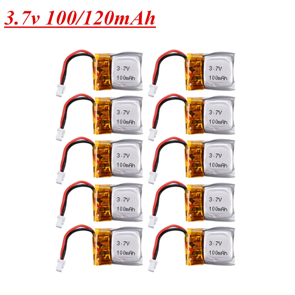 3.7 v 100mah/120mah Lipo Battery For FQ777-124 Wltoys V272 V282 V292 Hubsan Q4 H111 RC Drone Spart Parts