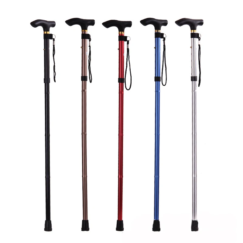 Safety Foldable Stick Trusty Elderly Crutches Multifunctional Walking Stick Parents Cane Outdoor Hiking Stick