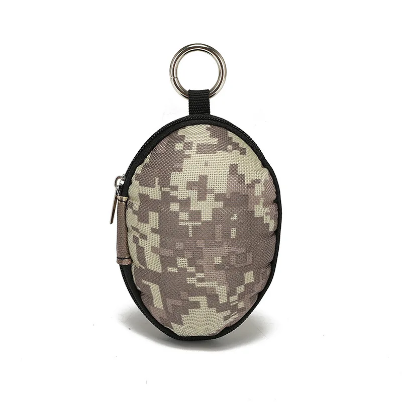 Grenade Style Pouch, Professional Coin Purse Keychain Case, Small EDC Pouch Holder for Money Change, Keys, Earphone Bag Pocket.