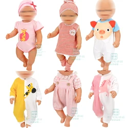 Doll clothes for 17inch 43 cm toy born doll accessories Jumpsuit clothes