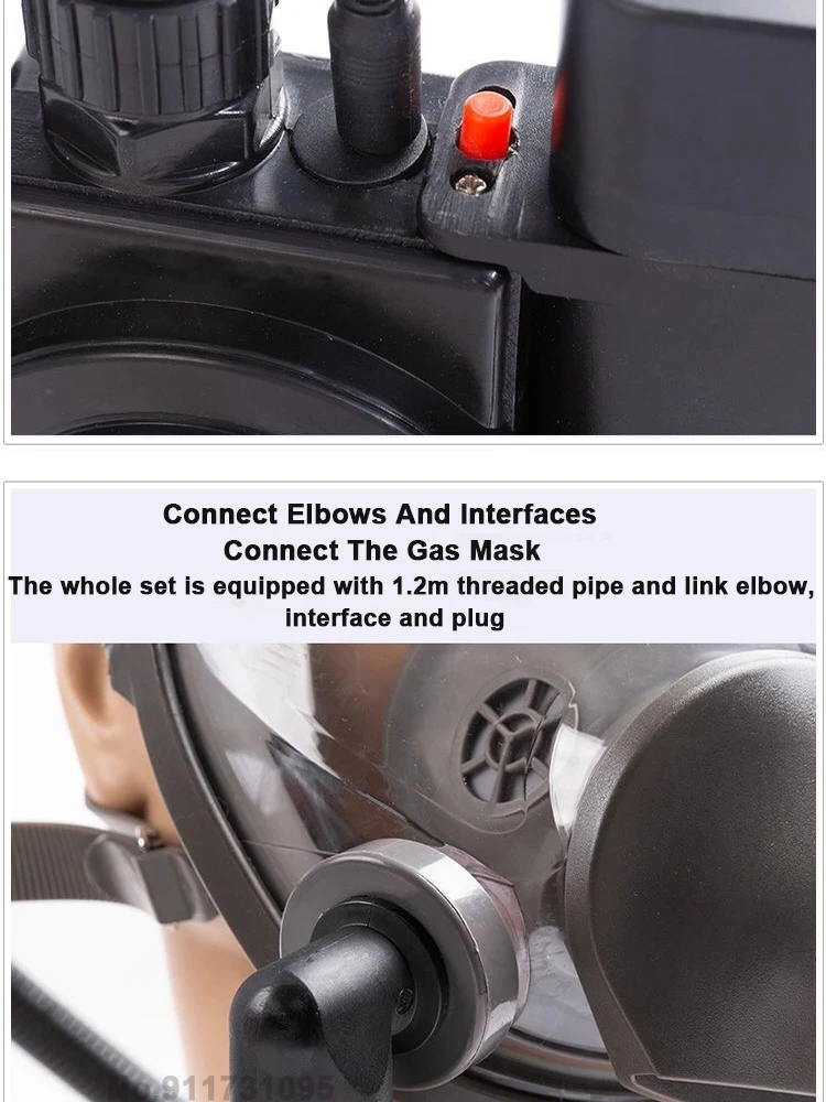 5V Electric Blower Dust-Proof Welding And Spray Painting Electric Respirator Compatible With A Variety Of Mask Filter Boxes