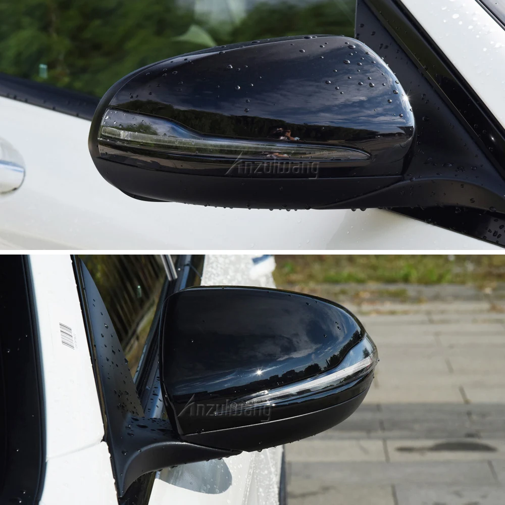 

Black Side Mirror Caps For Mercedes Benz W205 W222 W213 W238 X205 X253 C217 W463 C253 W253 Cover C S GLC E G Class AMG replace