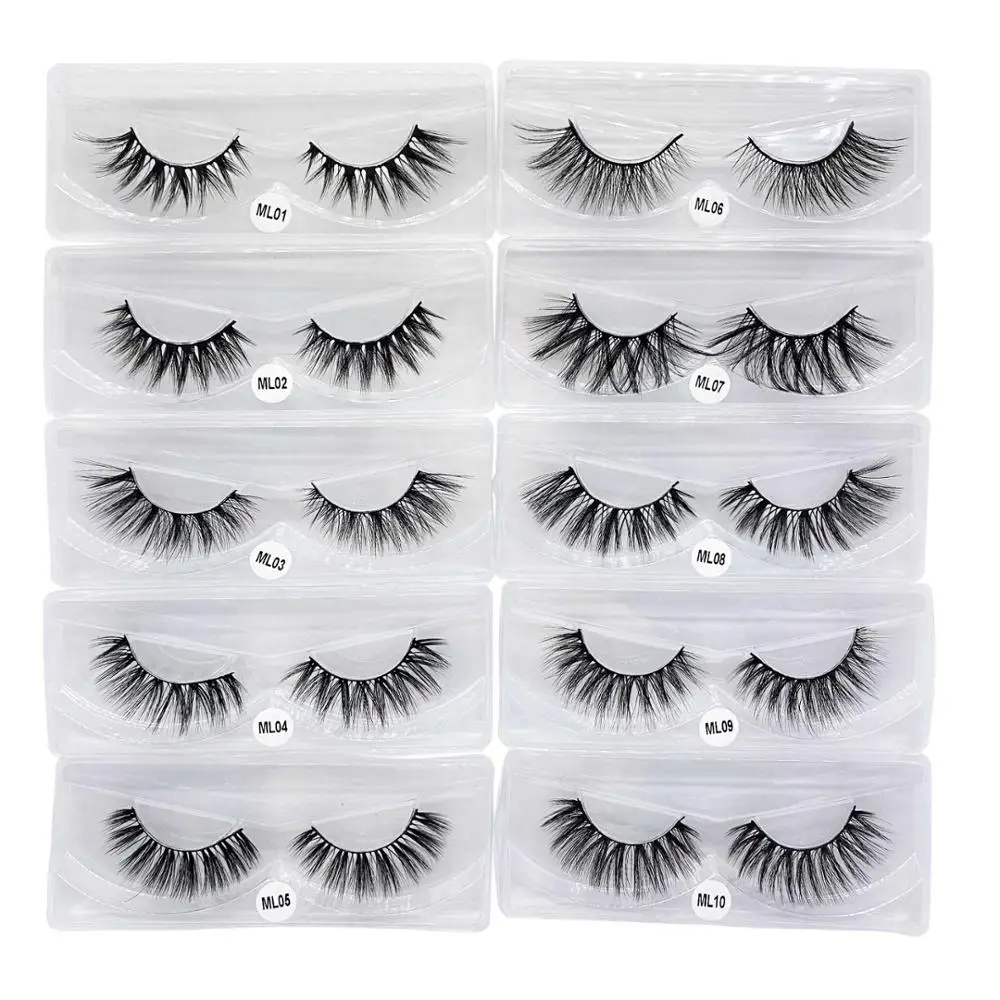 Wholesale Eyelashes Package Mink Eyelashes Set Bulk Lashes Fluffy Dramatic Fake Eyelashes Natural 3d Mink Lashes Pack