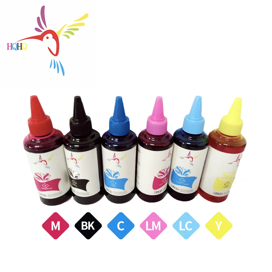 

HQHQ 100ml High Quality Water Based Dye Ink For Canon iPF W6400/W6200/W7250/W8400/W8200/W7200 Printer