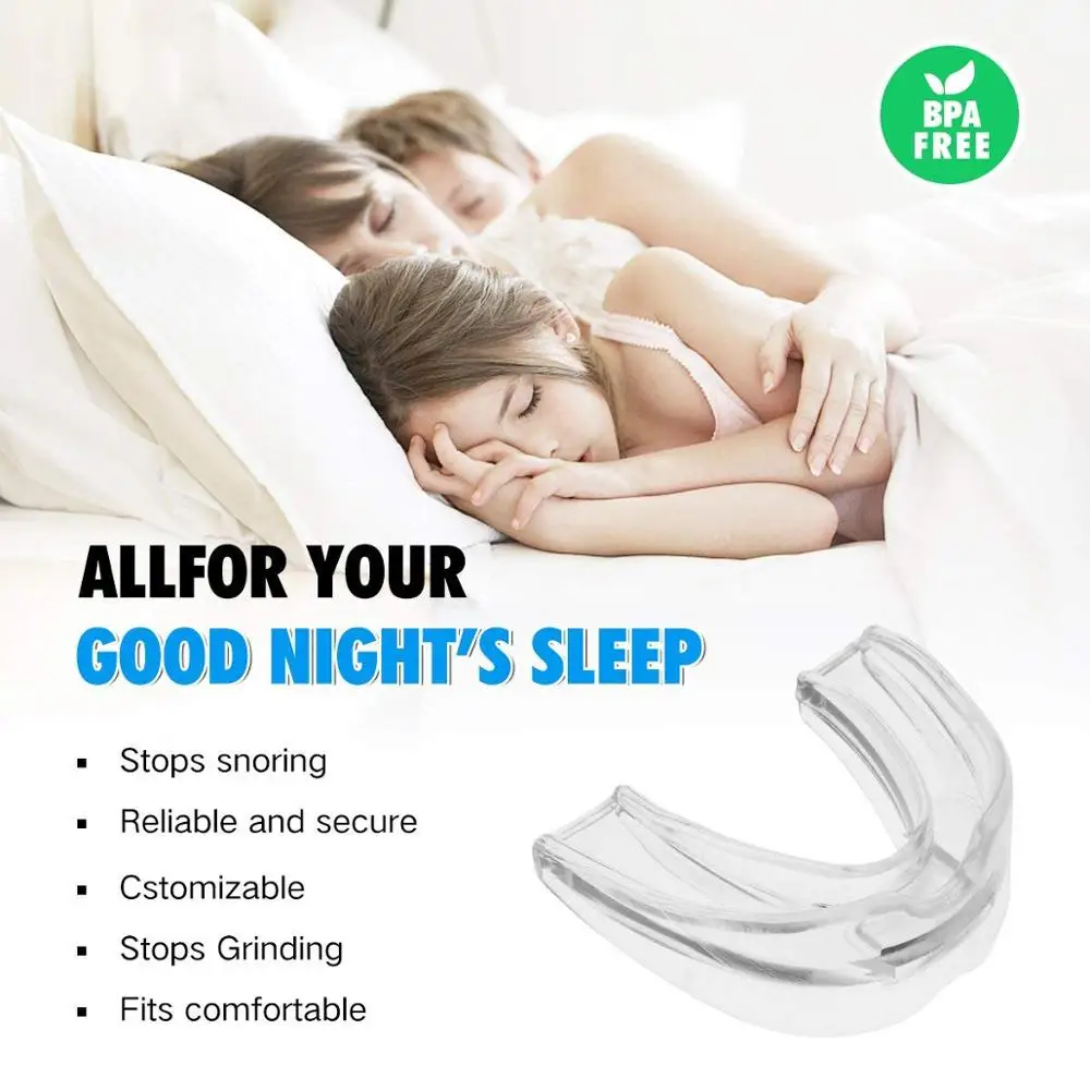 Anti Snoring Devices 4 Snoring Stopper Nasal Dilators-1 Anti Snoring nose clip Mouthpiece Sleep Mouth Guard Snore Stopper Set