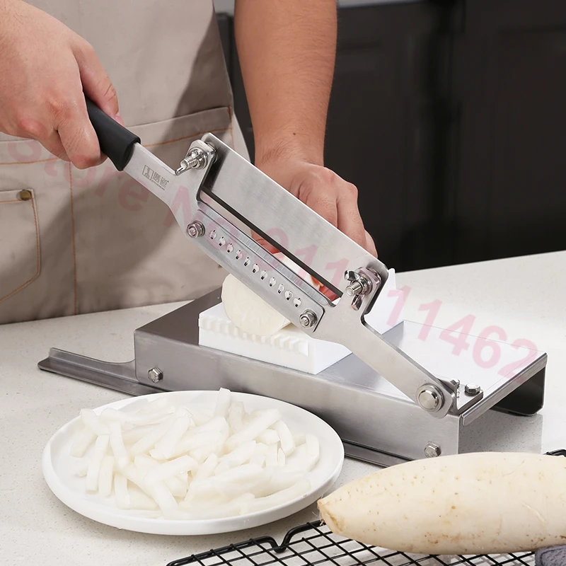 ใหม่สแตนเลสสตีลเครื่องตัดหยักเครื่องตัดแตงกวาหัวไชเท้าเครื่องตัดมันฝรั่งในครัวเรือน Commercial ตัดเครื่อง