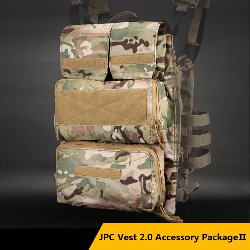 

Camo JPC Tactical Vest2.0 High Capacity Expansion Accessory Package, Magazine Bag, Matched with Baffle, 1000D Nylon