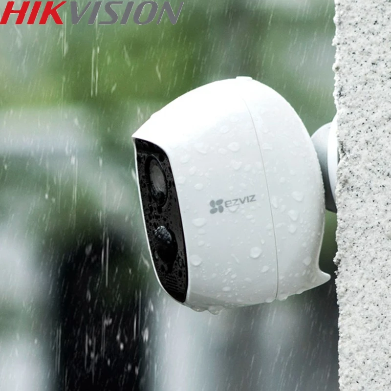 HIKVISION EZVIZ C3A 2MP 126° Wide Angle 5,500 mAh Rechargeable Battery Two-Way Audio 100% Wire-free Design Metal Body IP65