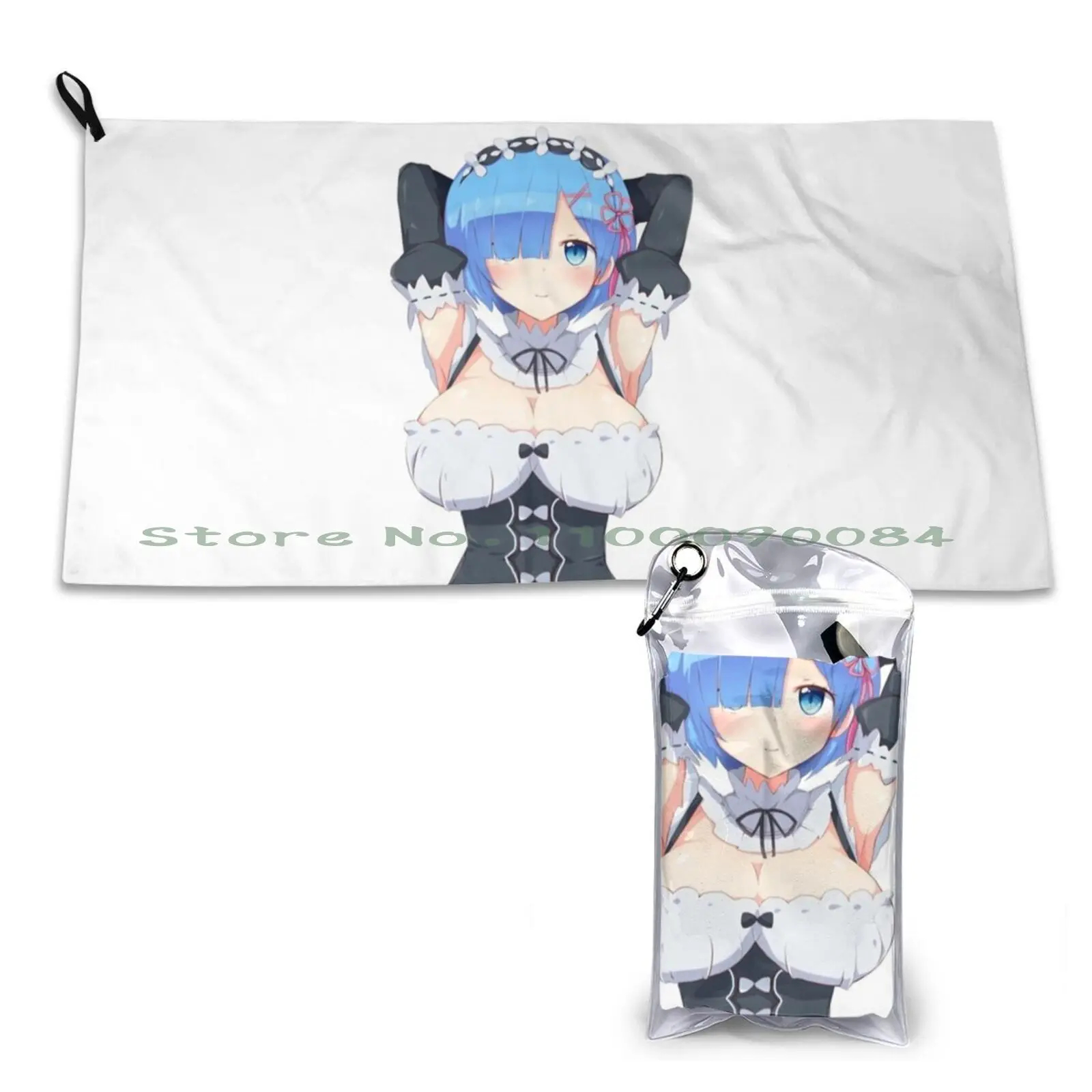 Re Zero Rem Maid Quick Dry Towel Gym Sports Bath Portable Simson Motorcycle Vintage Motorcycle Motorcycle Transport Long Sleeve