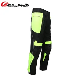 Riding Tribe Motorcycle Pants Men Summer Winter Reflective Protective Trousers with Detachable Lining and Knee pads HP-07