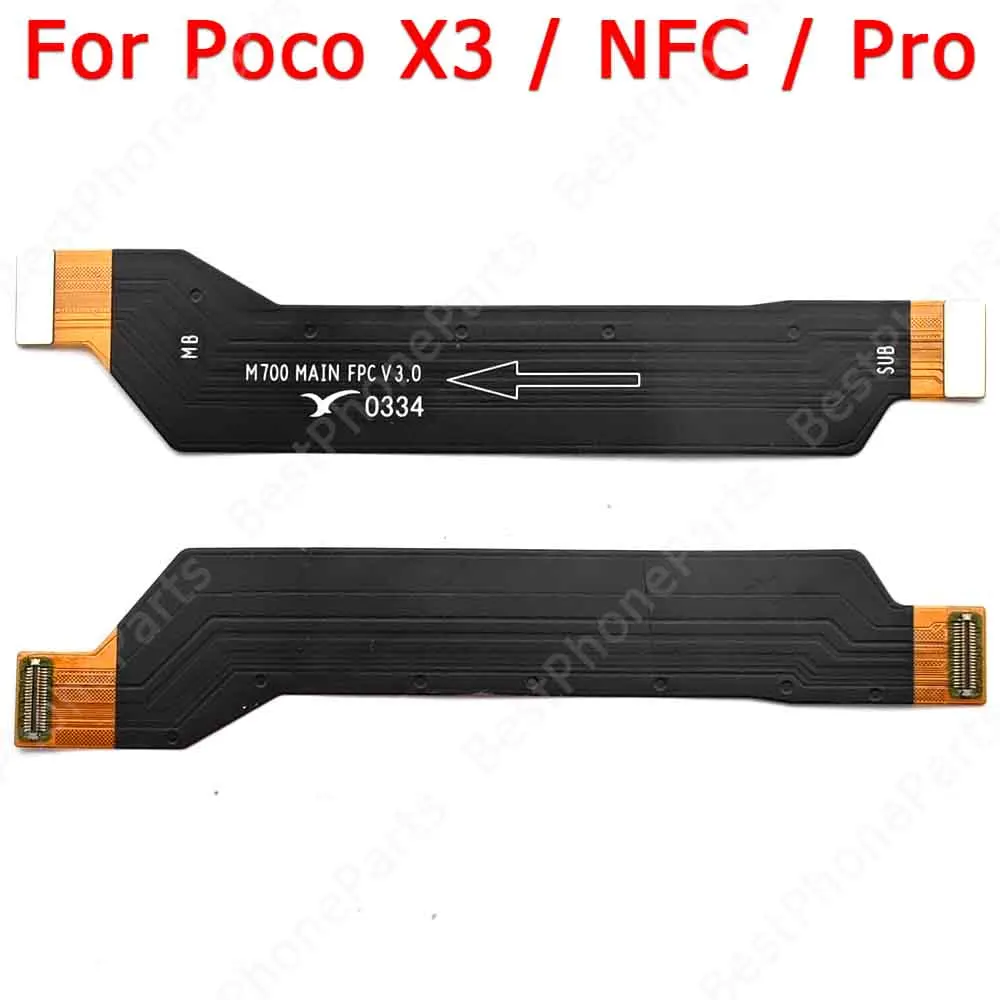 Dla Xiaomi Mi Poco X3 NFC Pro Złącze PCB Płyta główna Nowa płyta główna Elastyczny kabel Płyta główna Części zamienne