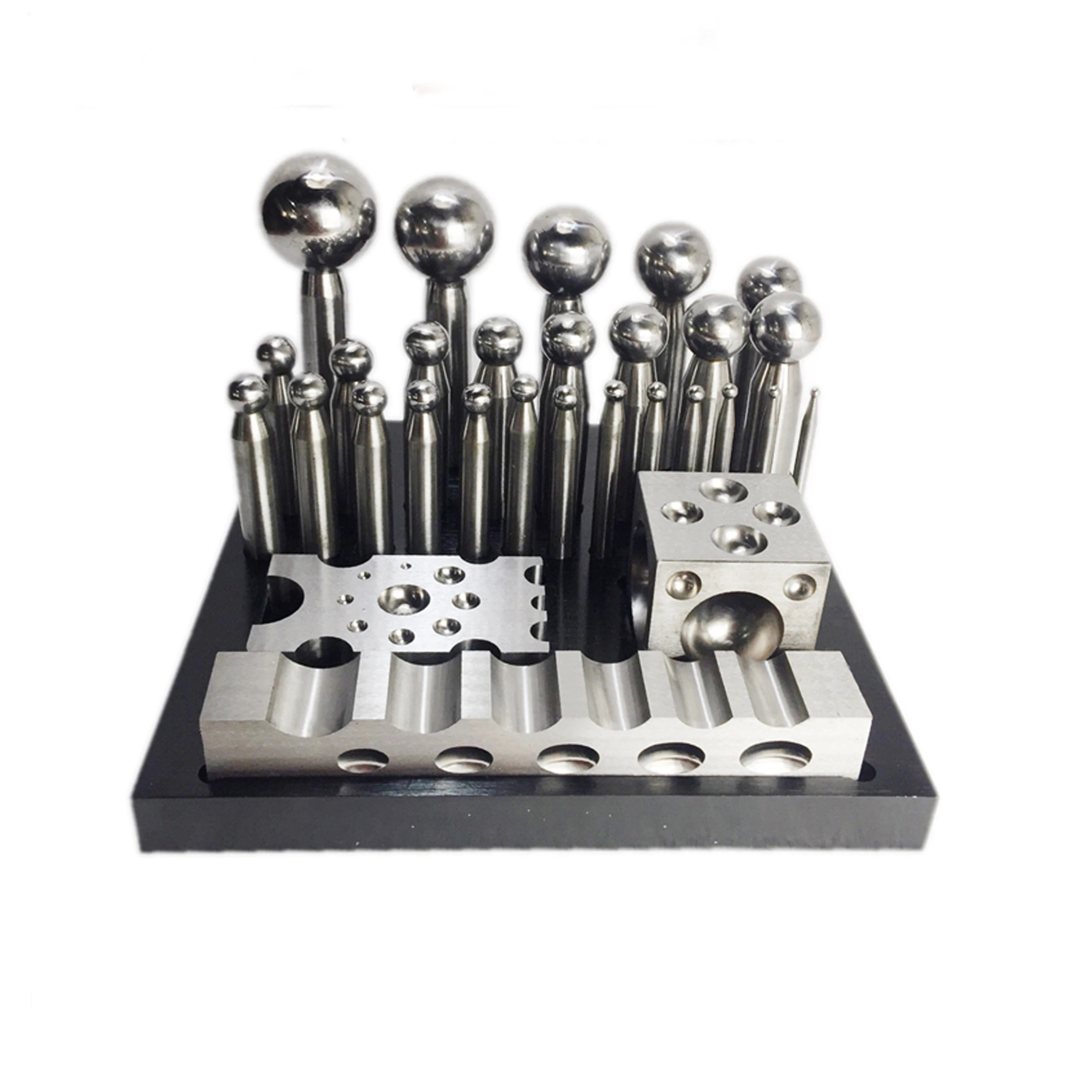 29PCS Steel Dapping Doming Shaping Block Set  Jewellers Punching Tool