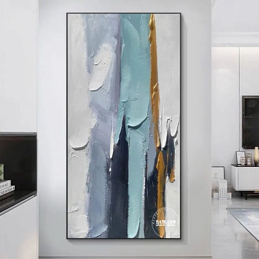 

Cheap Canvas Picture 100% Hand-painted Acrylic Art Knife Oil Paintings Frameless Abstract Wall Thick Textured Design Artwork