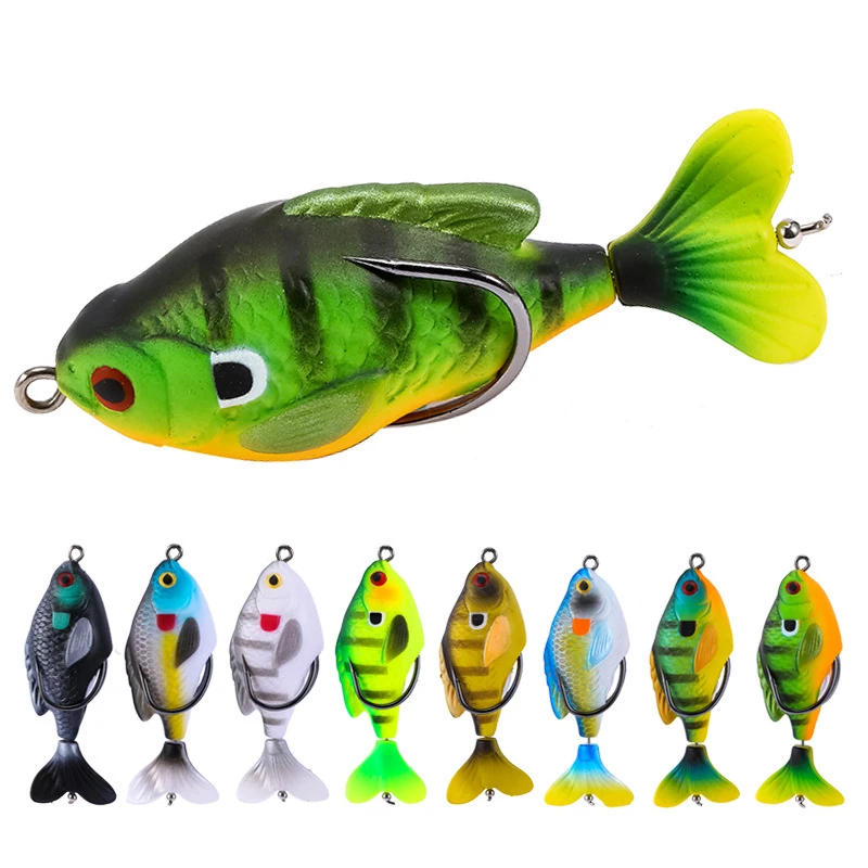 Rotate Tail Crank Fishing Lure Wobbles 7.5cm 8.5g Topwater Soft Baits Lifelike Artificial Hard Bait Bass Pike Fishing Tackle