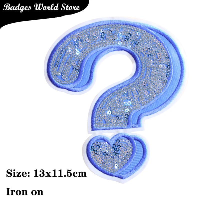1 Pcs Say hello icon Cartoon Sequin Embroidered Iron on Patch for Clothing DIY Stripes Clothes Patchwork Stickers Custom Badges