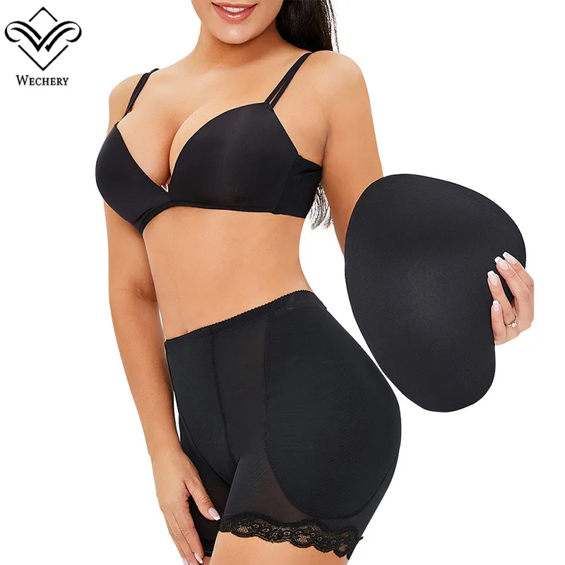 

Butt Lifter Padded Panties Low Waist Body Shapers Shapewear Women Party Underwear Largen Thigh Enhancer Black Large Size S-6XL