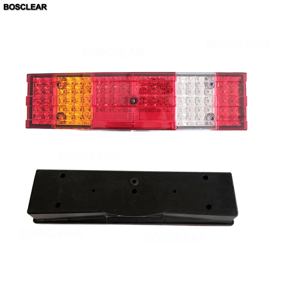 24V 80 LED Truck Tail Lights Reverse Brake Warning Lorry Bulb Taillamp For Mercedes-benz Actros MP1/2/3/4 0015406270 0015406370