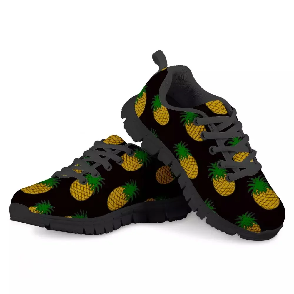 HYCOOL Kids Sneakers Fruit Pineapple Print Cartoon Shoes for Teenager Casual Fashion Tennis Sport Running Footwear Anti Slip