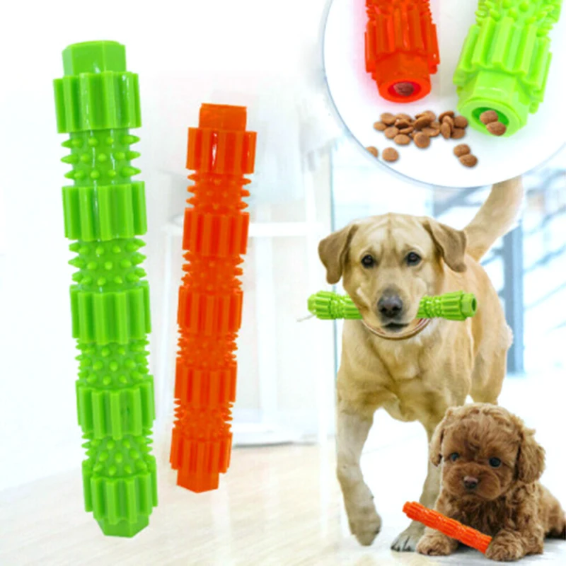 Palitos molares de goma suave para mascotas, punto de Limpieza de dientes, masaje, pasta de dientes para perros pequeños, cepillo de dientes para