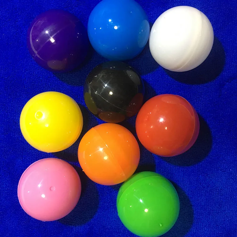 30pcs 40mm Solid Plastic Balls Plastic Vending Capsules For Toys wedding Party Surprise Gift Packing Ball Activity Lottery Ball