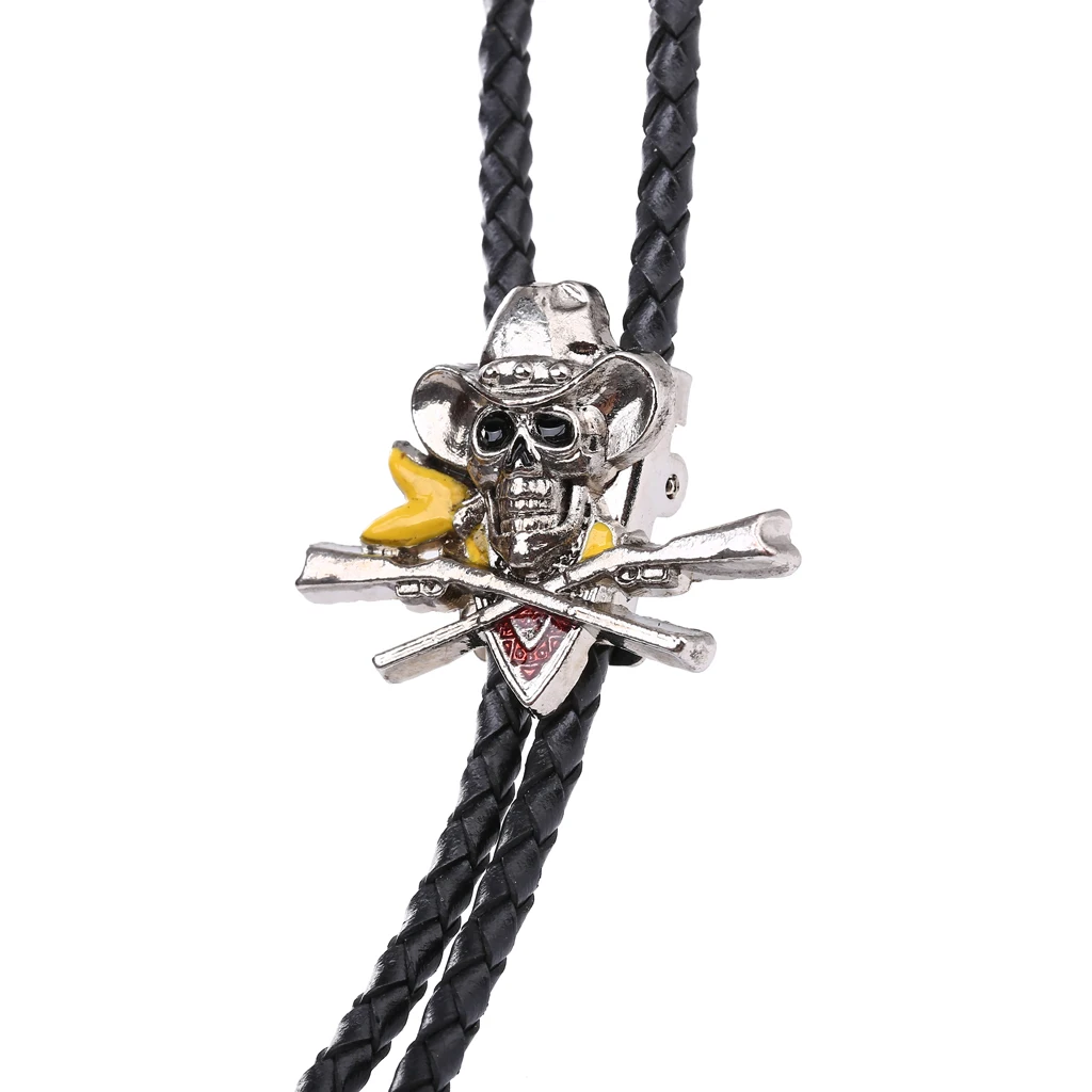 

New products Western cowboy skull bolo tie for men and women American Western cowboy bolo tie