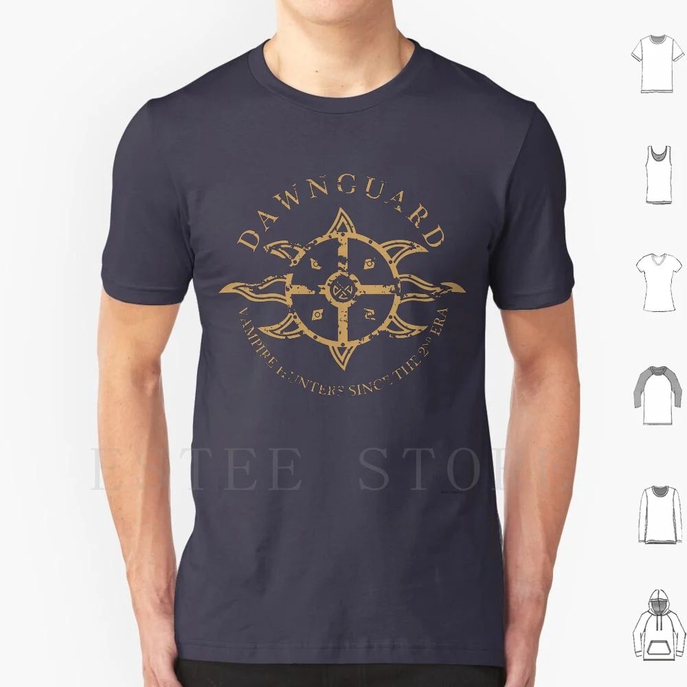 

Vampire Hunting T Shirt Men Cotton 6xl Dawnguard Skyrim Vampires Club Membership Worn Simple Seal
