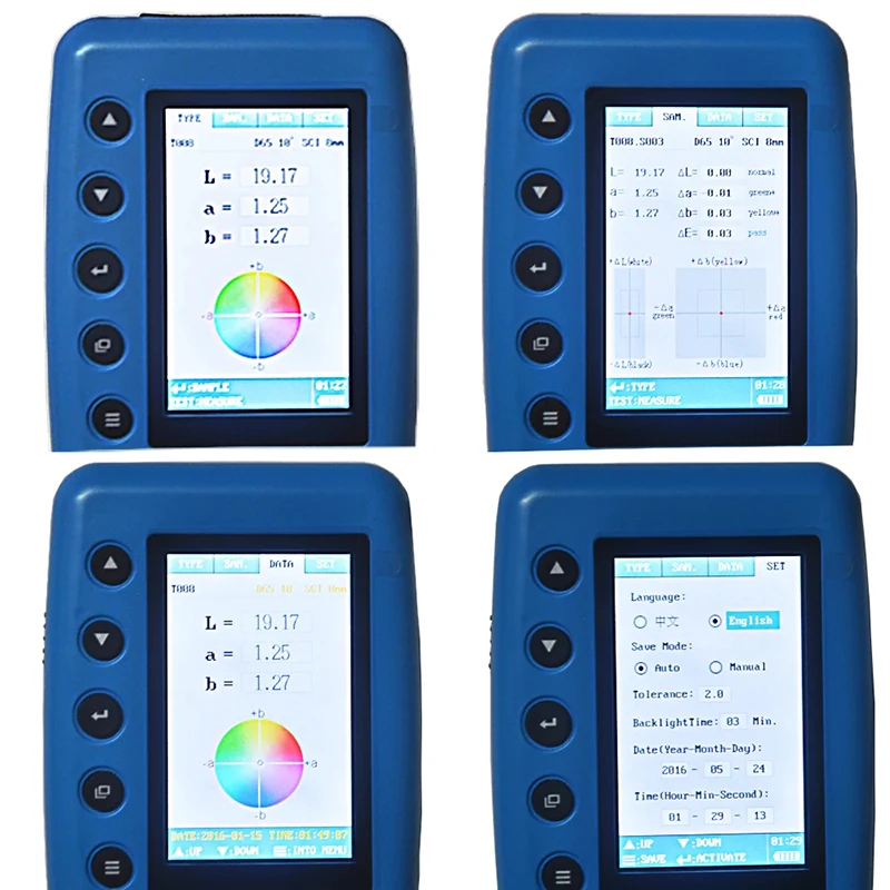 الرقمية لون محلل متر WR-10QC محلل اللون مقياس الألوان قياس لون دقيق مختبر مقياس الألوان E * a * b