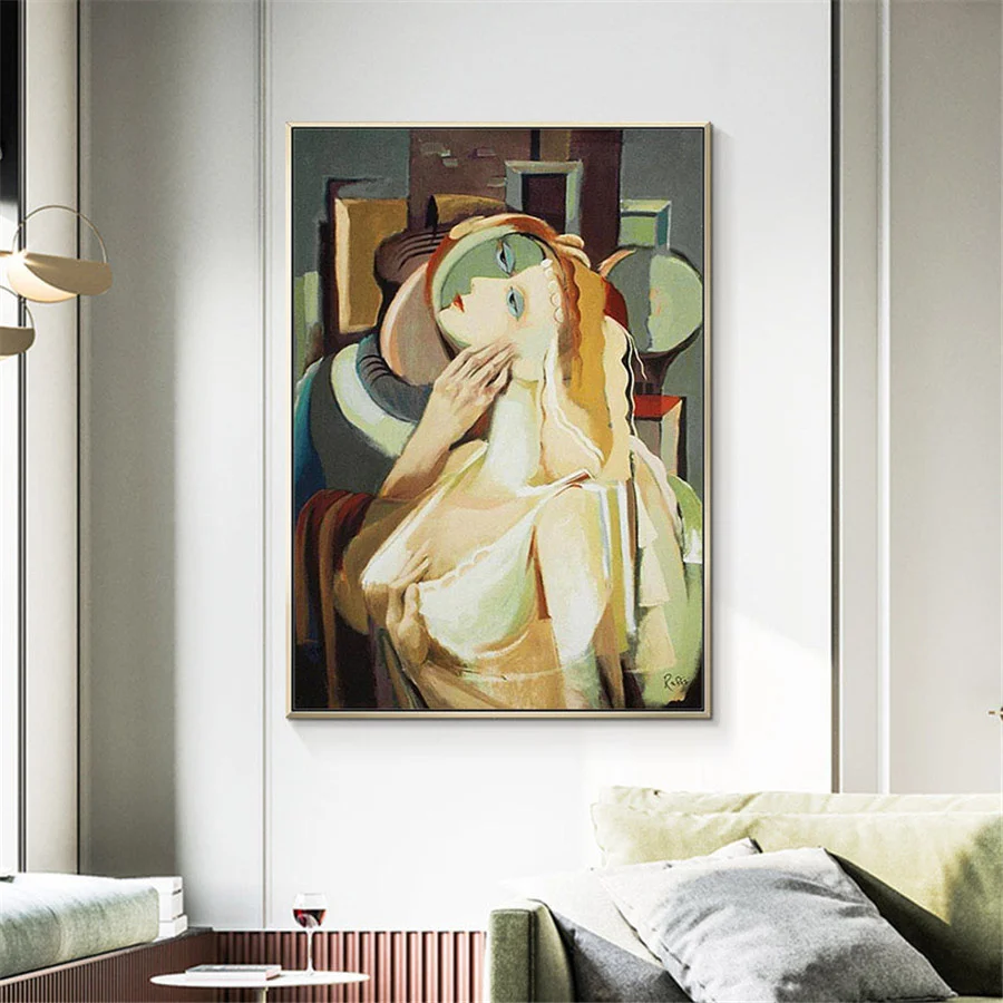 

Large Colorful Painting Handpainted Abstract Nude Oil Paintings on Canvas Handmade Sexy Woman Pictures Home Decor Wall Art Gifts