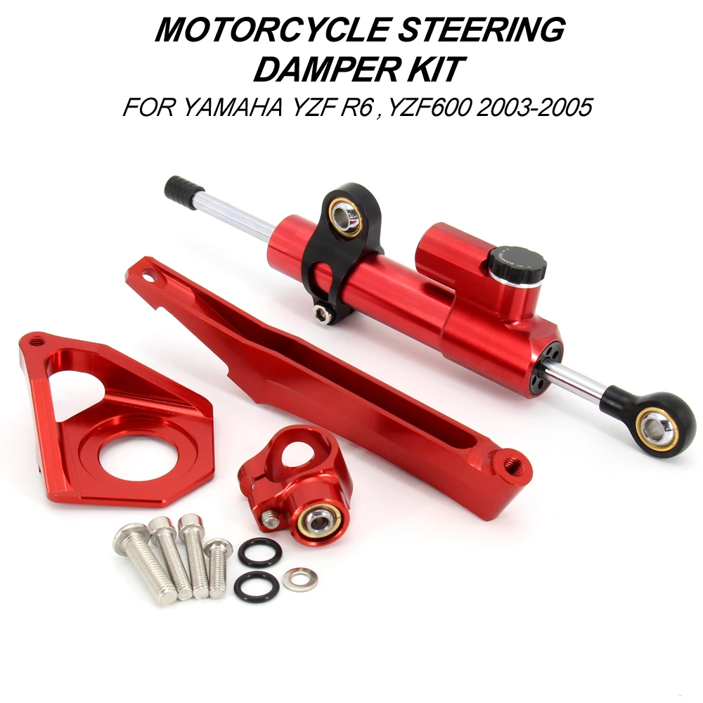 

For YAMAHA YZF R6 YZF600 2003 2004 2005 Motorcycle Steering Stabilizer Damper Mounting Bracket Kit