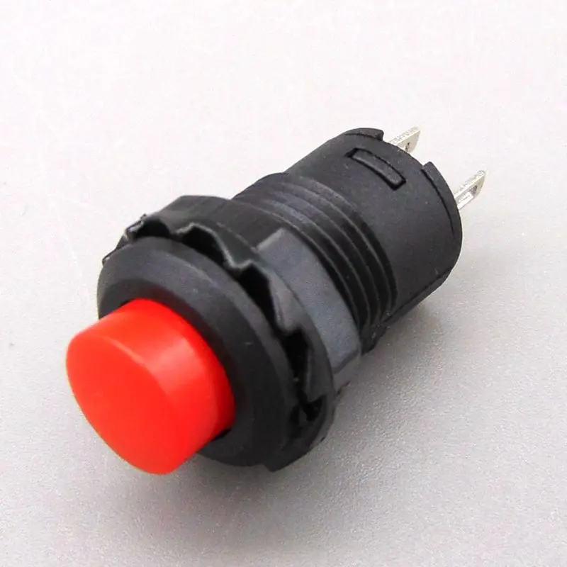 DS227 12mm Self Reset Momentary Push Button Switch  Red Yellow Black Blue Green White