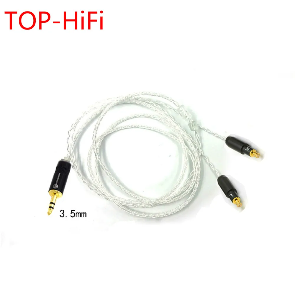 

TOP-HiFi 2.5/3.5/4.4mm Balanced Upgrade HIFI Cable Replacement Audio Cable Cords For ATH ESW750 ESW950 ES770H 990H