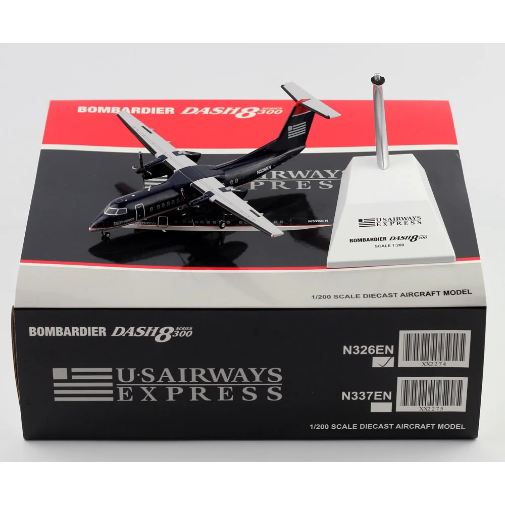 

1:200 Alloy Collectible Plane JC Wings XX2274 US Airways Express Bombardier Dash8-Q300 Diecast Aircraft JET Model Reg#N326EN