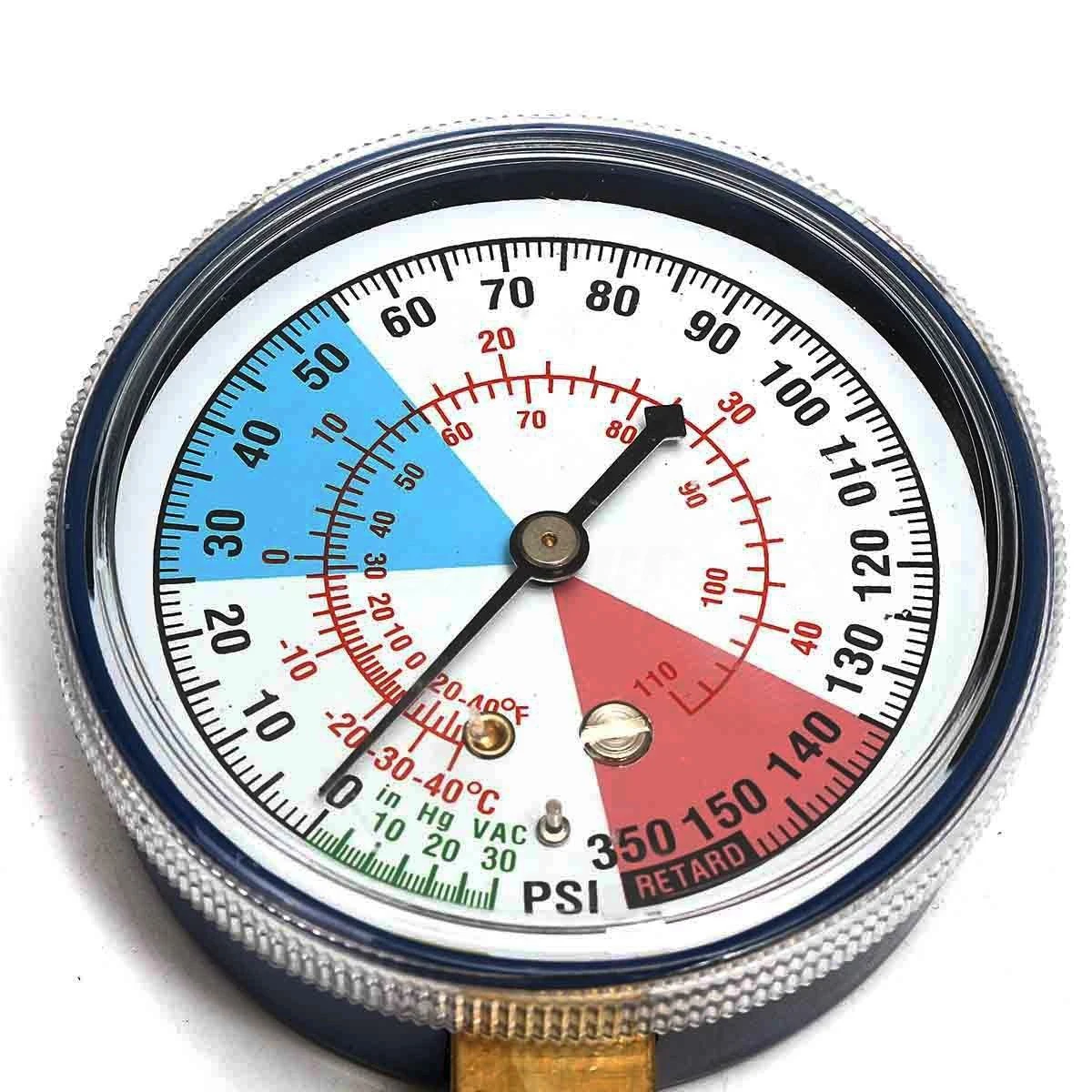 Car Air Conditioning AC R134A Refrigerant Hose Pressure Gauge Kits 600~300 PSI High Quality for Cars Recharge Hose Accessories