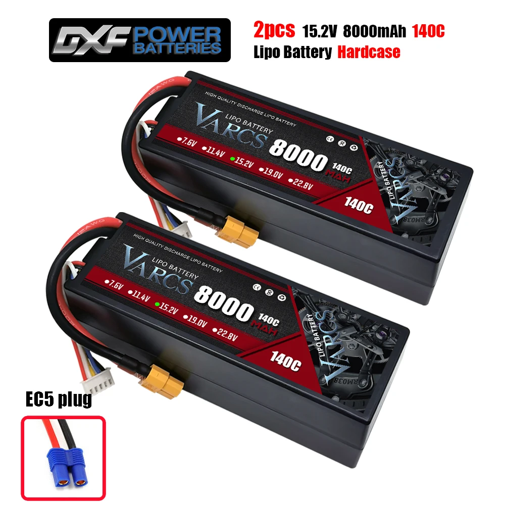Varcs 4S Lipo Batterij 130c 140c 8000Mah 8400Mah 7500Mah 6300Mah 5400Mah Xt60 Ec5 Trx T/Deans Xt150 Plug Voor Rc 1/8 Buggy Auto