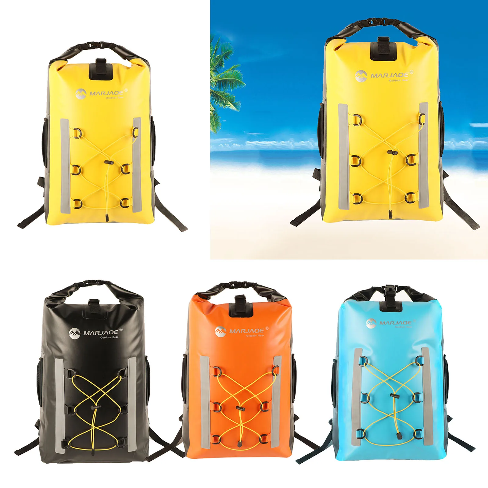 30L Travel Waterproof    Portable Rafting Fishing Camping Bag Backpack