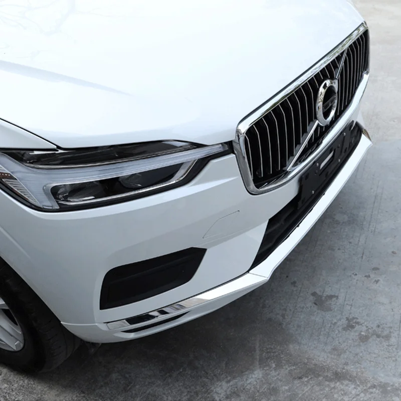 Car sticker for Volvo XC60 front bumper trim 2018 2019 2020 2021 front lip front shovel car Accessories