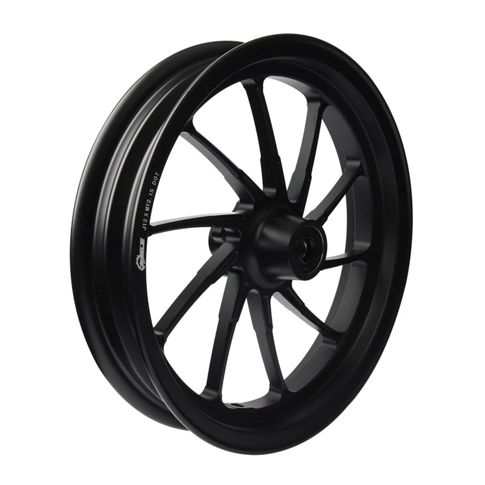 Motorcycle Wheel Modified 12x2.5/2.15inch CNC Aluminum Front Wheel Rims For Niu N1S/NGT/NQI/U+B/U1/US/UQi/MQI2 Eelectric Scooter